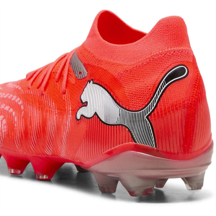 Puma Future 9 Firm Ground Football Boots – Red/Silver - Image 5