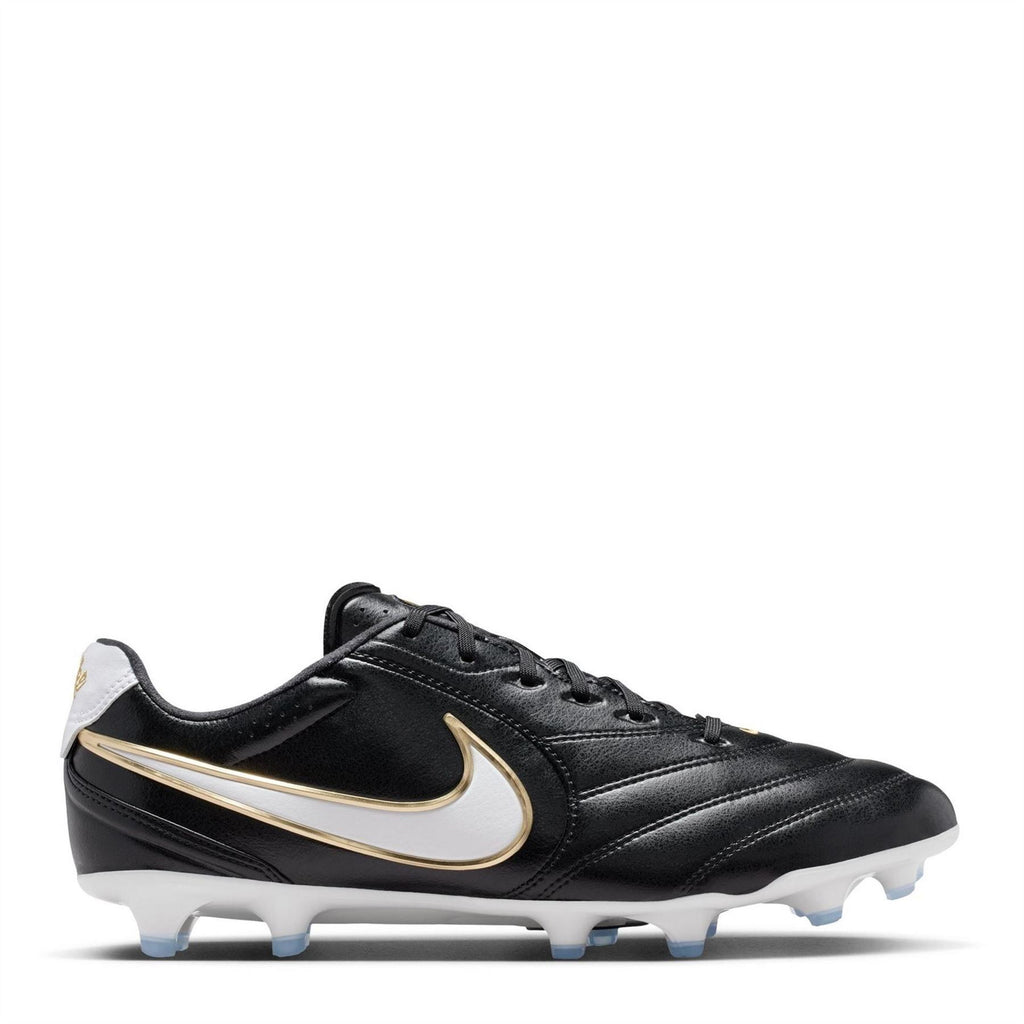 Nike Tiempo Ligera Firm Ground Football Boots – Blk/Wht/Gold