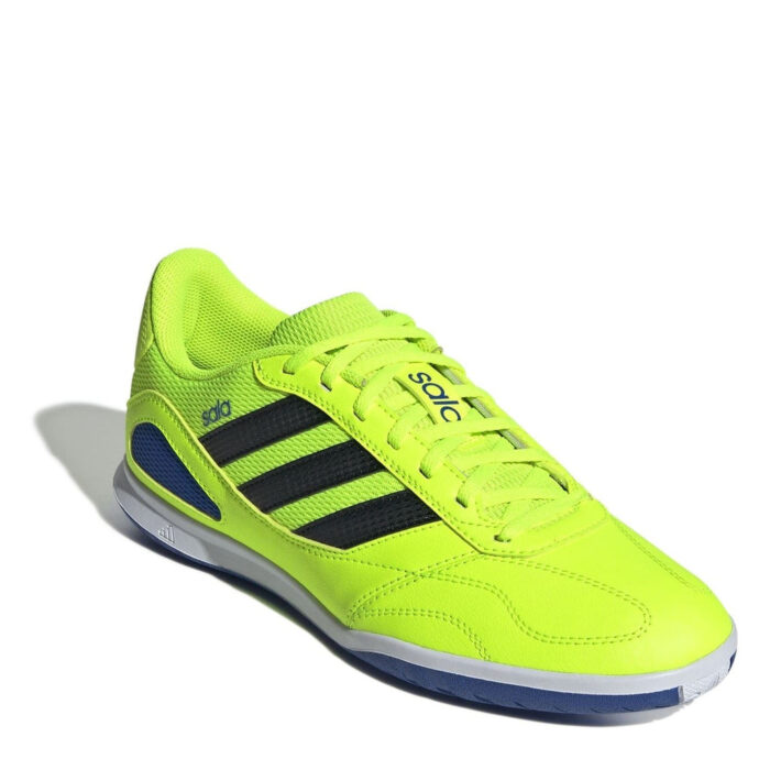 adidas Super Indoor Football Boots – Lemon/Blue – view 3