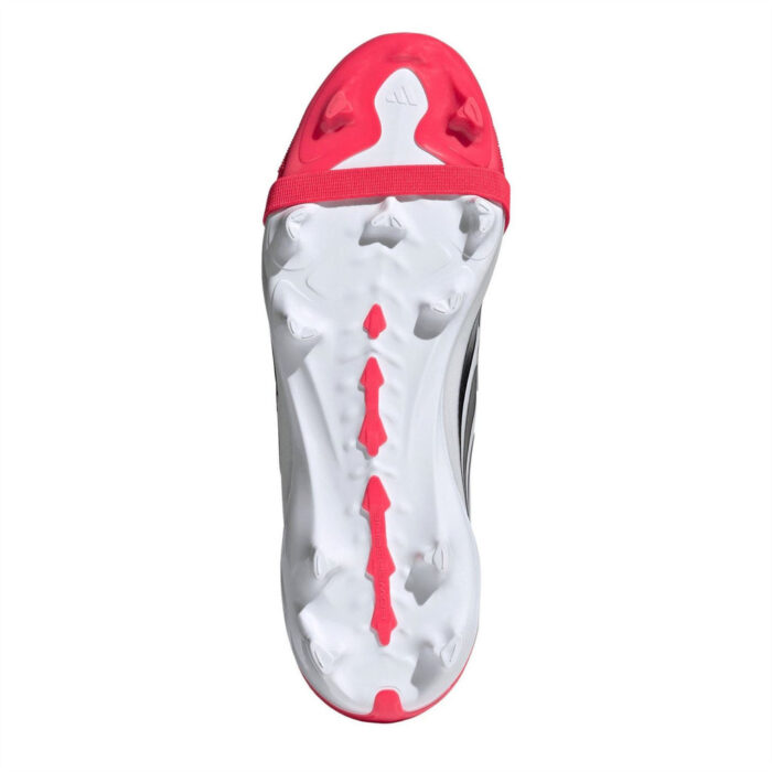 adidas Predator Junior Firm Ground Football Boots – Red/Blk/White – view 6