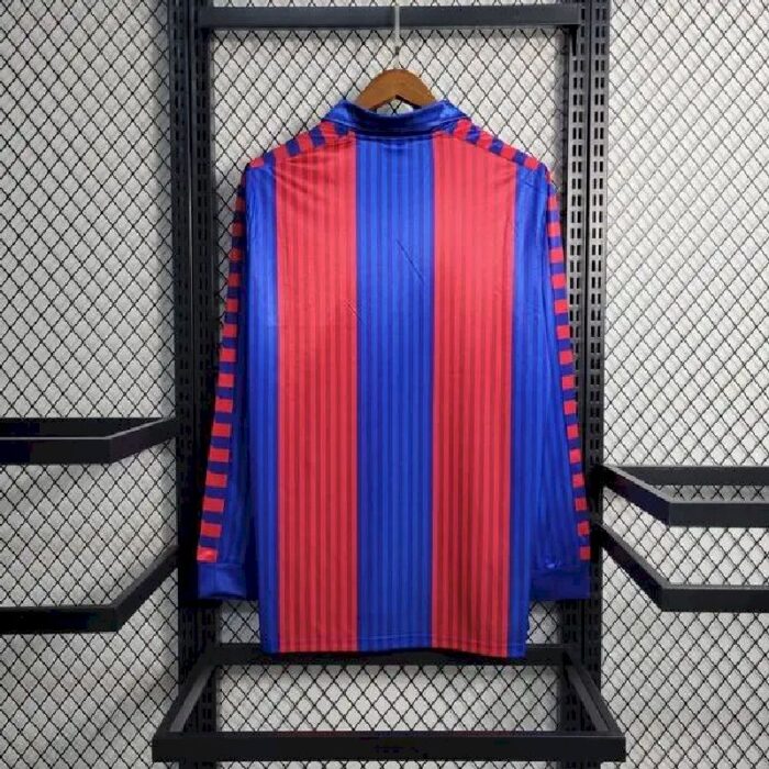 Retro Barcelona 1991/92 Home Long Sleeve Jersey - Image 3