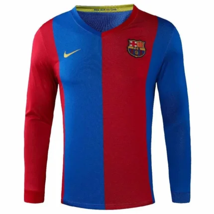 Retro Barcelona 2006/07 Home Long Sleeve Jersey
