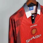 Retro Manchester United 1996/97 Home Long Sleeve Jersey - Image 4
