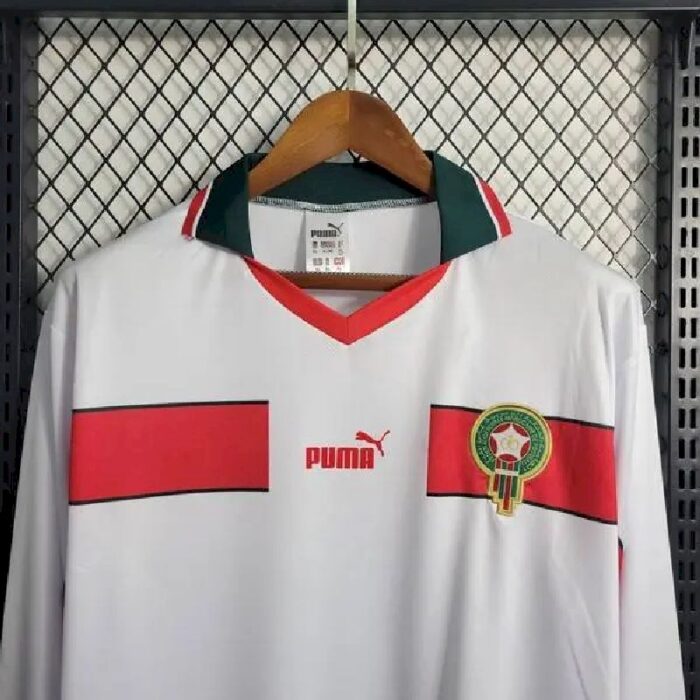 Retro Morocco 1998 Away Long Sleeve Jersey - Image 2
