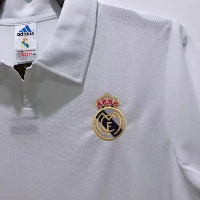 Retro Real Madrid 2002/03 Home Centenary Jersey - Image 3