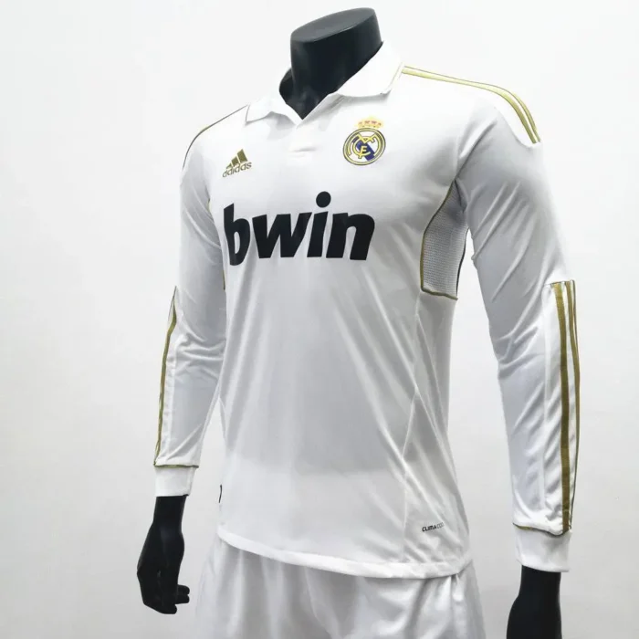 Retro Real Madrid 2011/12 Home Long Sleeve Jersey - Image 2