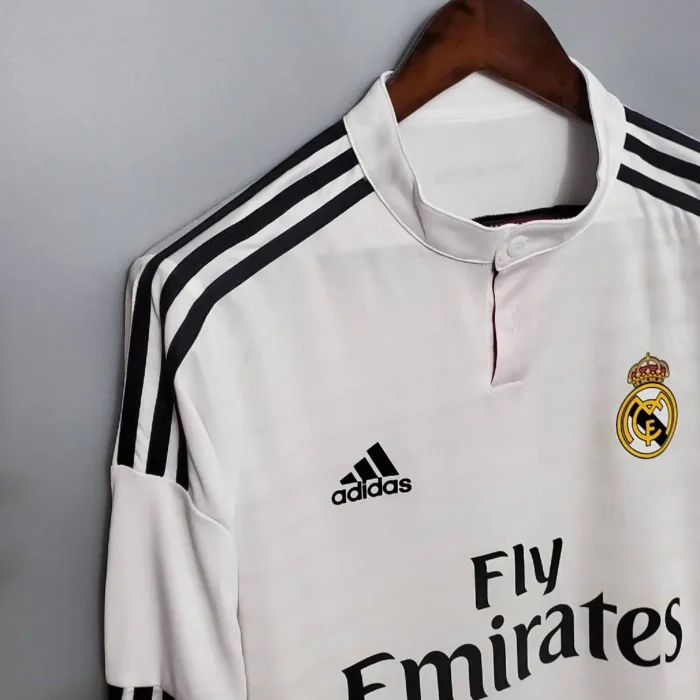 Retro Real Madrid 2014/15 Home Long Sleeve Jersey - Image 3