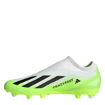 adidas X Crazyfast Firm Ground Football Boots – Wht/Blk/Lemon – view 2