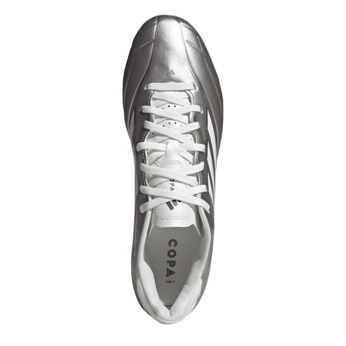 adidas Copa Pure IV Firm Ground Football Boots – Silver – view 5