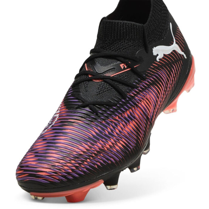 Puma Womens Future 8 Firm Ground Football Boots – Black/Purple – view 6