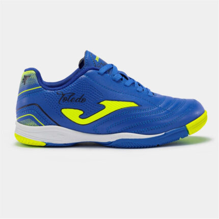 Joma Toledo Low Top Flat Heel Junior Indoor Football Boots – Blue/Yellow