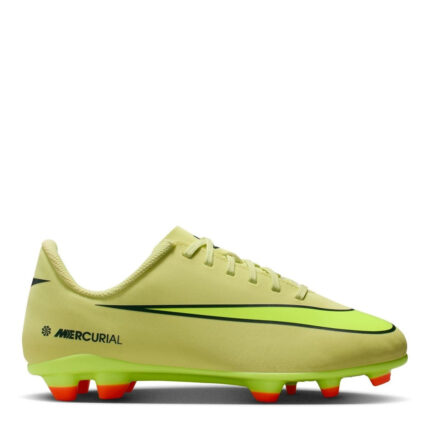 Nike Mercurial Vapor 16 Junior Firm Ground Football Boots – Volt/Crimson