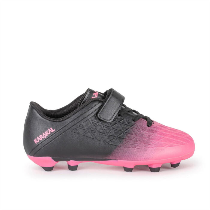 Karakal Gaelic 3 Junior Firm Ground Football Boots – Black/Pink - Image 2
