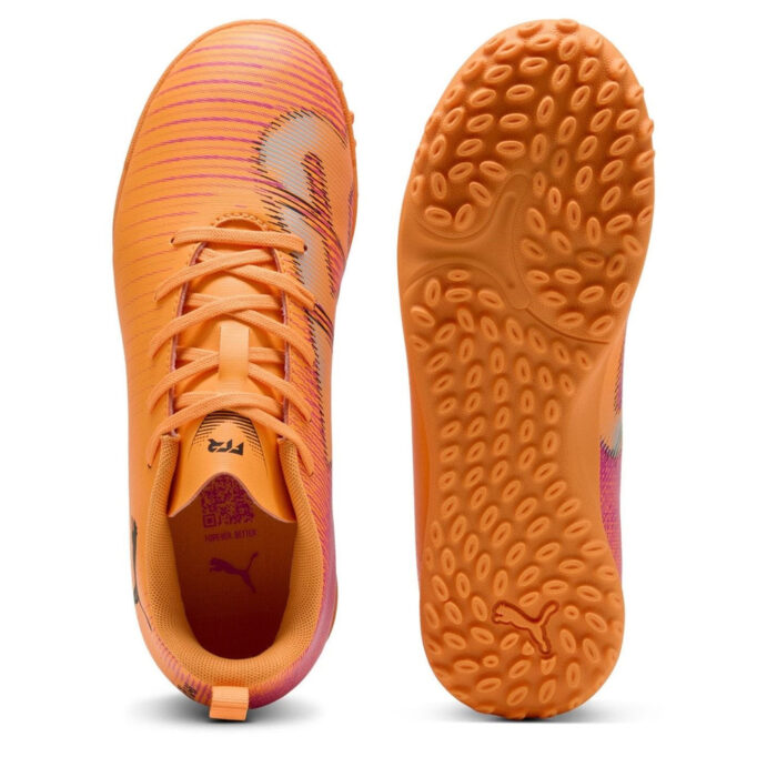 Puma Future 8 Junior Turf Football Boots – Orange/Black – view 3
