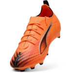 Puma Ultra 5 Junior Firm Ground Football Boots – Orange/Black – view 6