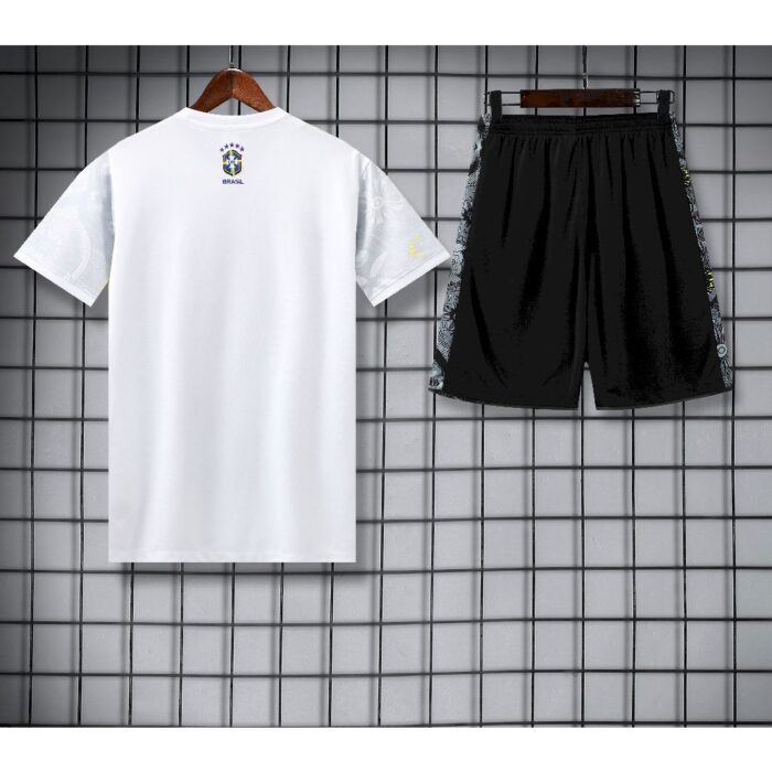 Mens Brazil 2025/26 Training Jersey+Short 418 - Image 4