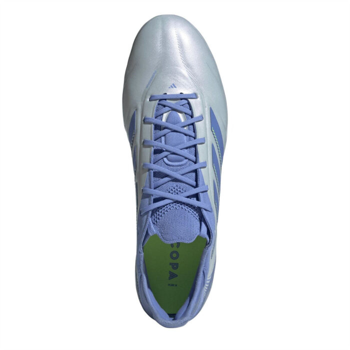 adidas Copa Pure III Lace-Up Low Top Turf Football Boots – Blue/Lem – view 5