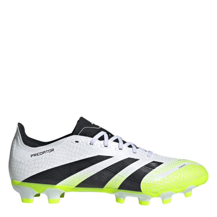 adidas Predator Multi-Ground Football Boots – White/Blk/Lemon – view 4