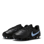 Nike Tiempo Junior Firm Ground Football Boots – Black/Blue – view 4