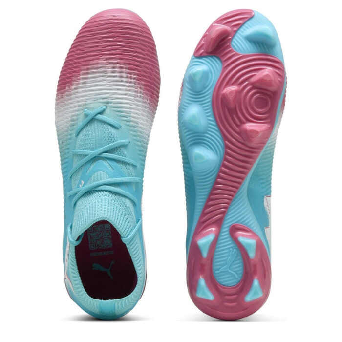 Puma Future 8 Firm Ground Football Boots – Blue/White – view 3