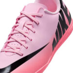 Nike Mercurial Vapor Junior Indoor Football Boots – Black/Chrome – view 6