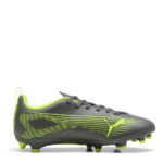 Puma Ultra Junior Firm Ground Football Boots – Silver/Yellow - Image 4