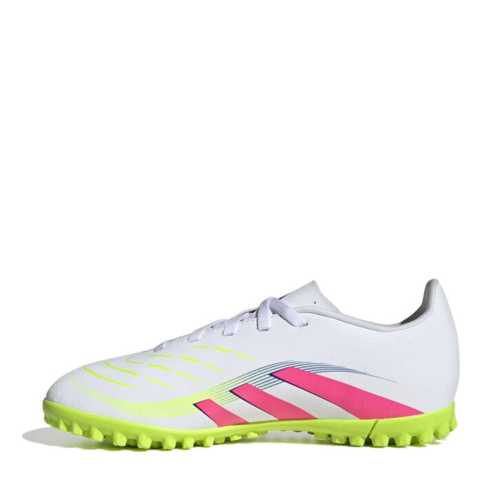 adidas Predator Junior Turf Football Boots – White/Pink – view 2