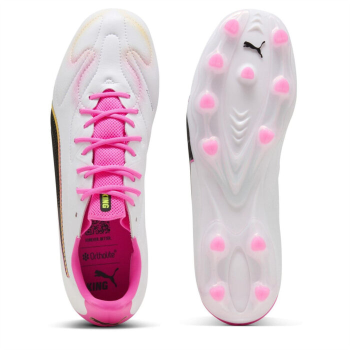 Puma King Firm Ground Football Boots – Poison Pink – view 3