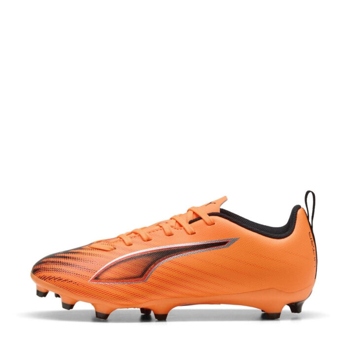 Puma Ultra 6 Junior Firm Ground Football Boots – Orange/Black - Image 2