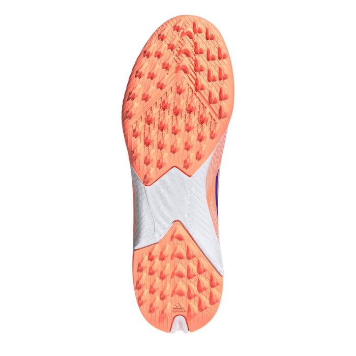 adidas F50 Messi Junior Turf Football Boots – Orange/Blue – view 6