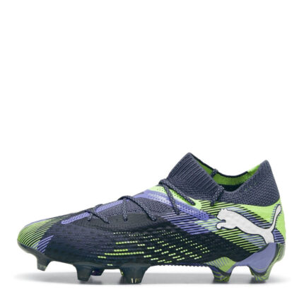 Puma Womens Future 7 Firm Ground Football Boots – Grey/White/Grn – view 2