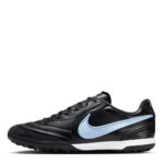 Nike Tiempo Ligera Turf Football Boots – Black/Blue – view 2
