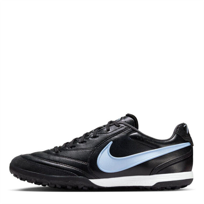 Nike Tiempo Ligera Turf Football Boots – Black/Blue – view 2