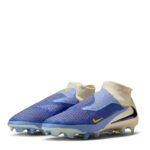 Nike Phantom High 6 Firm Ground Football Boots – Blue/Black – view 2