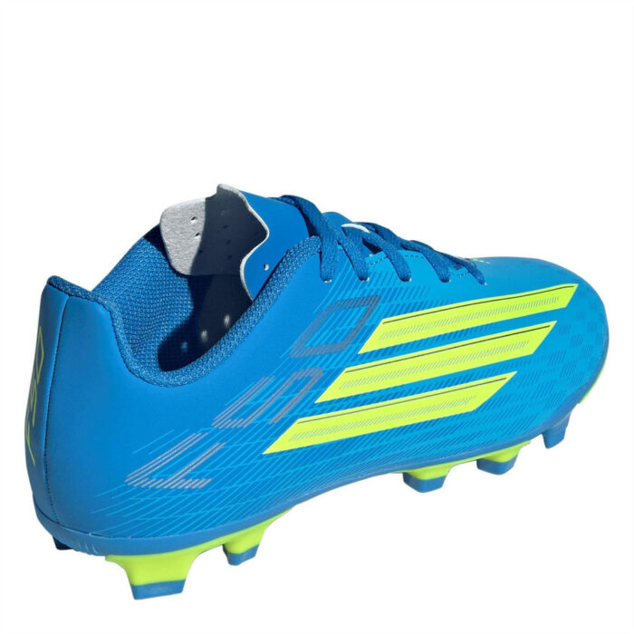 adidas F50 Messi Junior Firm Ground Football Boots – Blue/Yellow – view 4