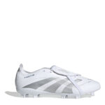 adidas Predator Firm Ground Football Boots – White/Silver – view 5