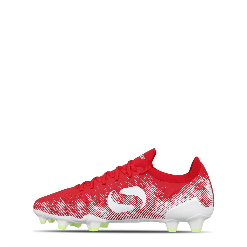 Sondico Blaze Firm Ground Football Boots – Red/White – view 2