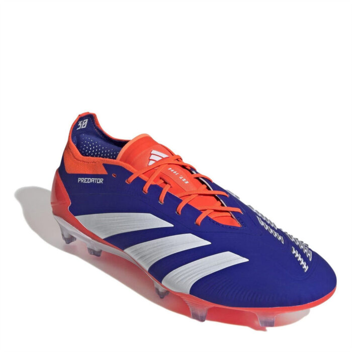 adidas Predator Firm Ground Football Boots – Blue/Wht/Red – view 3