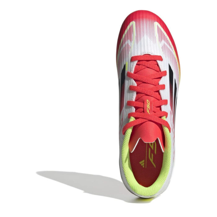 adidas F50 Junior Firm Ground Football Boots – White/Red – view 5