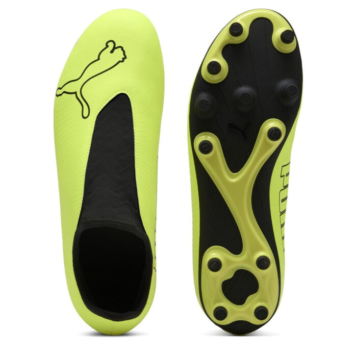 Puma Finesse Firm Ground Football Boots – Yellow/Black – view 3