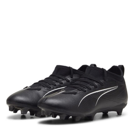 Puma Ultra Junior Firm Ground Football Boots – Black/White