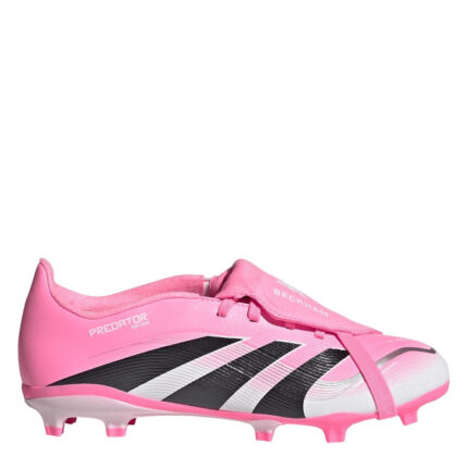adidas Predator Junior Firm Ground Football Boots – Pink/White