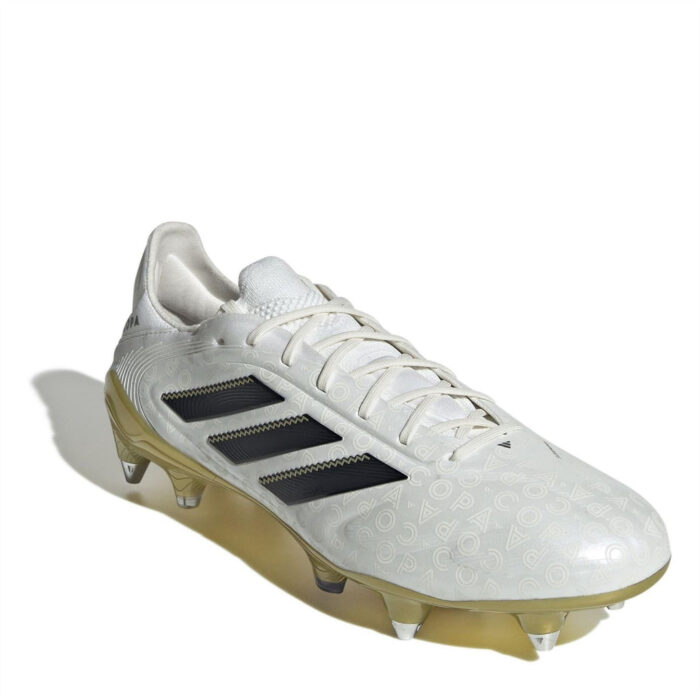 adidas Copa Pure 3 Soft Ground Football Boots – White/Blk/Gold - Image 3