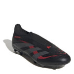 adidas Predator Firm Ground Football Boots – Black/Grey – view 3