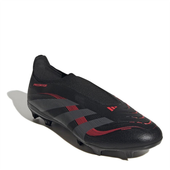 adidas Predator Firm Ground Football Boots – Black/Grey – view 3