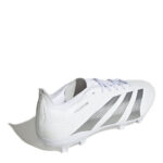adidas Predator Firm Ground Football Boots – White/Silver – view 4