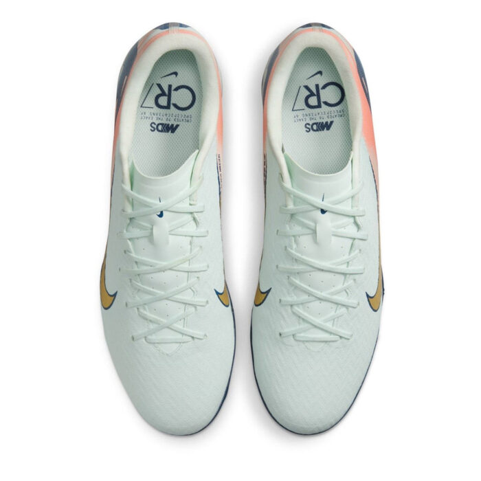 Nike Mens Zoom Mercurial Vapor 16 Turf Football Boots – Green/White – view 5