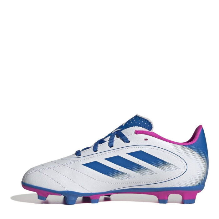 adidas Goletto Viii Junior Firm Ground Football Boots – White/Blue/Pink – view 2