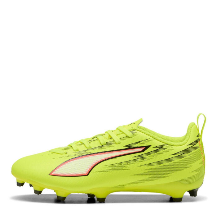 Puma Ultra Junior Firm Ground Football Boots – Yellow/Black – view 2