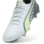 Puma Womens King Firm Ground Football Boots – Grey/Yellow – view 6